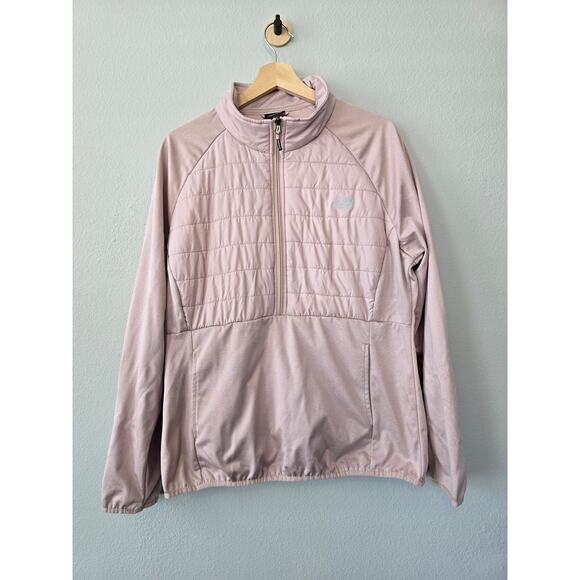 New Balance Pink Quilted Jacket 2XL Lightweight Activewear Zip-Up Coat Gorpcore - Picture 1 of 7